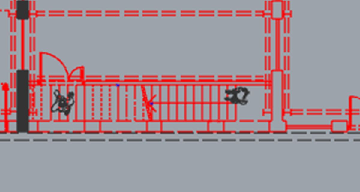 extrait de plan, escalier